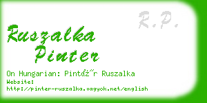 ruszalka pinter business card